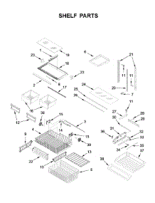 Shelf Parts parts for Maytag Bottom-Mount Refrigerator MFF2558FEZ04 from AppliancePartsPros.com