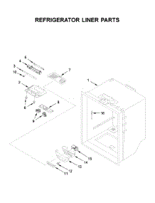 Refrigerator Liner Parts parts for Maytag Bottom-Mount Refrigerator MFF2558FEZ05 from AppliancePartsPros.com