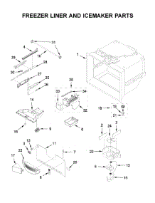 Freezer Liner And Icemaker Parts parts for Maytag Bottom-Mount Refrigerator MFF2558FEZ05 from AppliancePartsPros.com