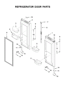 Refrigerator Door Parts parts for Maytag Bottom-Mount Refrigerator MFF2558FEZ05 from AppliancePartsPros.com