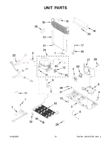 Unit Parts parts for Maytag Bottom-Mount Refrigerator MFF2558FEZ06 from AppliancePartsPros.com