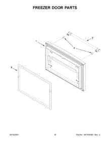 Freezer Door Parts parts for Maytag Bottom-Mount Refrigerator MFF2558FEZ07 from AppliancePartsPros.com