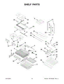 Shelf Parts parts for Maytag Bottom-Mount Refrigerator MFF2558FEZ07 from AppliancePartsPros.com