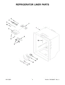 Refrigerator Liner Parts parts for Maytag Bottom-Mount Refrigerator MFF2558FEZ08 from AppliancePartsPros.com