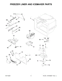 Freezer Liner And Icemaker Parts parts for Maytag Bottom-Mount Refrigerator MFF2558FEZ08 from AppliancePartsPros.com