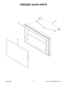 Freezer Door Parts parts for Maytag Bottom-Mount Refrigerator MFF2558FEZ08 from AppliancePartsPros.com