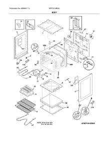 Body parts for Universal Multiflex (Frigidaire) Electric Range MFF3015RWC from AppliancePartsPros.com