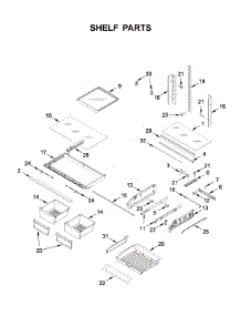 Shelf Parts parts for Maytag Bottom-Mount Refrigerator MFI2269FRB01 from AppliancePartsPros.com