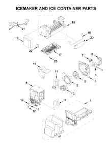Icemaker And Ice Container Parts parts for Maytag Bottom-Mount Refrigerator MFI2269FRB02 from AppliancePartsPros.com