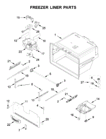 Freezer Liner Parts parts for Maytag Bottom-Mount Refrigerator MFI2269FRW01 from AppliancePartsPros.com
