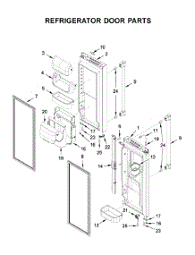 Refrigerator Door Parts parts for Maytag Bottom-Mount Refrigerator MFI2269FRW01 from AppliancePartsPros.com
