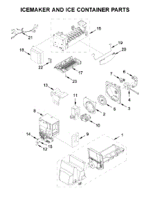 Icemaker And Ice Container Parts parts for Maytag Bottom-Mount Refrigerator MFI2269FRW01 from AppliancePartsPros.com