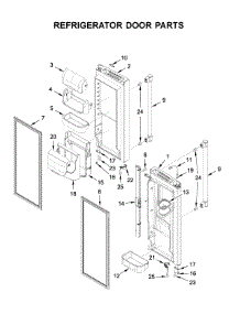 Refrigerator Door Parts parts for Maytag Bottom-Mount Refrigerator MFI2269FRW02 from AppliancePartsPros.com