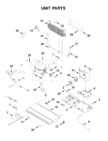 Unit Parts parts for Maytag Bottom-Mount Refrigerator MFI2269FRW02 from AppliancePartsPros.com