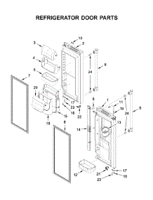 Refrigerator Door Parts parts for Maytag Bottom-Mount Refrigerator MFI2269FRZ04 from AppliancePartsPros.com