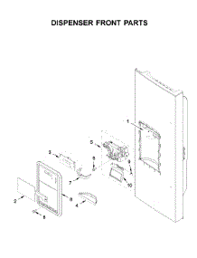 Dispenser Front Parts parts for Maytag Bottom-Mount Refrigerator MFI2269FRZ04 from AppliancePartsPros.com