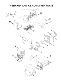 Icemaker And Ice Container Parts parts for Maytag Bottom-Mount Refrigerator MFI2269FRZ04 from AppliancePartsPros.com