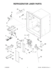 Refrigerator Liner Parts parts for Maytag Bottom-Mount Refrigerator MFI2269FRZ06 from AppliancePartsPros.com