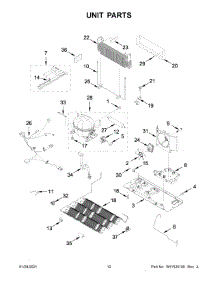 Unit Parts parts for Maytag Bottom-Mount Refrigerator MFI2269FRZ06 from AppliancePartsPros.com