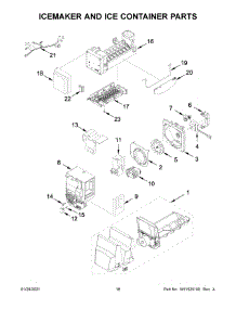 Icemaker And Ice Container Parts parts for Maytag Bottom-Mount Refrigerator MFI2269FRZ06 from AppliancePartsPros.com