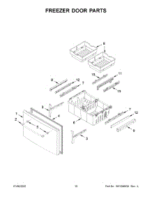 Freezer Door Parts parts for Maytag Bottom-Mount Refrigerator MFI2269FRZ09 from AppliancePartsPros.com