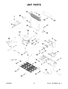 Unit Parts parts for Maytag Bottom-Mount Refrigerator MFI2269FRZ09 from AppliancePartsPros.com
