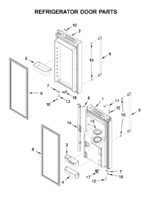 Refrigerator Door Parts parts for Maytag Bottom-Mount Refrigerator MFI2570FEB02 from AppliancePartsPros.com