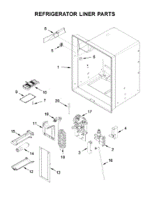 Refrigerator Liner Parts parts for Maytag Bottom-Mount Refrigerator MFI2570FEB03 from AppliancePartsPros.com
