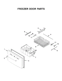 Freezer Door Parts parts for Maytag Bottom-Mount Refrigerator MFI2570FEB03 from AppliancePartsPros.com