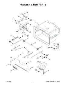 Freezer Liner Parts parts for Maytag Bottom-Mount Refrigerator MFI2570FEB08 from AppliancePartsPros.com