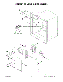 Refrigerator Liner Parts parts for Maytag Bottom-Mount Refrigerator MFI2570FEB09 from AppliancePartsPros.com