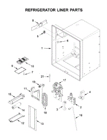 Refrigerator Liner Parts parts for Maytag Bottom-Mount Refrigerator MFI2570FEW02 from AppliancePartsPros.com