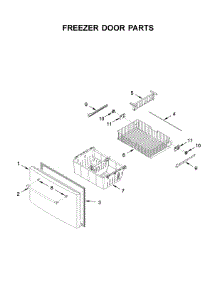 Freezer Door Parts parts for Maytag Bottom-Mount Refrigerator MFI2570FEW02 from AppliancePartsPros.com