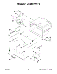 Freezer Liner Parts parts for Maytag Bottom-Mount Refrigerator MFI2570FEW04 from AppliancePartsPros.com