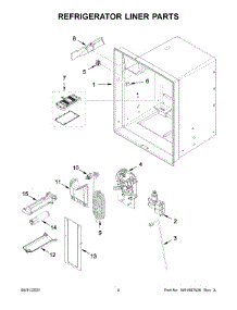 Refrigerator Liner Parts parts for Maytag Bottom-Mount Refrigerator MFI2570FEW06 from AppliancePartsPros.com