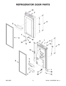 Refrigerator Door Parts parts for Maytag Bottom-Mount Refrigerator MFI2570FEW06 from AppliancePartsPros.com