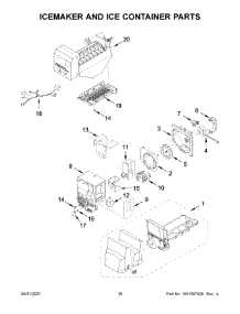 Icemaker And Ice Container Parts parts for Maytag Bottom-Mount Refrigerator MFI2570FEW06 from AppliancePartsPros.com