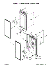 Refrigerator Door Parts parts for Maytag Bottom-Mount Refrigerator MFI2570FEW09 from AppliancePartsPros.com