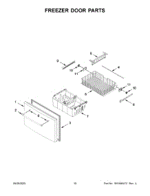 Freezer Door Parts parts for Maytag Bottom-Mount Refrigerator MFI2570FEW09 from AppliancePartsPros.com