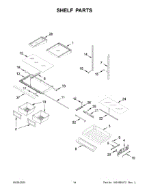 Shelf Parts parts for Maytag Bottom-Mount Refrigerator MFI2570FEW09 from AppliancePartsPros.com
