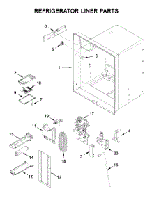 Refrigerator Liner Parts parts for Maytag Bottom-Mount Refrigerator MFI2570FEZ07 from AppliancePartsPros.com