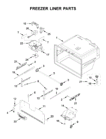 Freezer Liner Parts parts for Maytag Bottom-Mount Refrigerator MFI2570FEZ07 from AppliancePartsPros.com