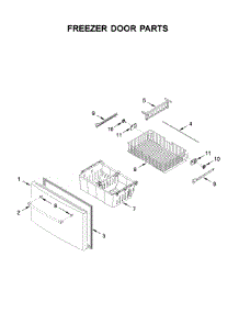Freezer Door Parts parts for Maytag Bottom-Mount Refrigerator MFI2570FEZ07 from AppliancePartsPros.com