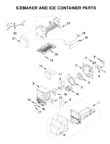 Icemaker And Ice Container Parts parts for Maytag Bottom-Mount Refrigerator MFI2570FEZ07 from AppliancePartsPros.com