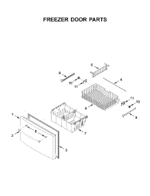 Freezer Door Parts parts for Maytag Bottom-Mount Refrigerator MFI2570FEZ08 from AppliancePartsPros.com
