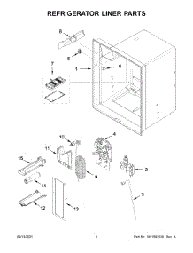 Refrigerator Liner Parts parts for Maytag Bottom-Mount Refrigerator MFI2570FEZ12 from AppliancePartsPros.com