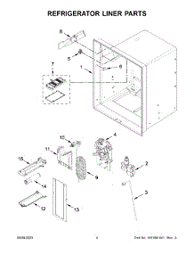 Refrigerator Liner Parts parts for Maytag Bottom-Mount Refrigerator MFI2570FEZ14 from AppliancePartsPros.com