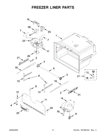 Freezer Liner Parts parts for Maytag Bottom-Mount Refrigerator MFI2570FEZ14 from AppliancePartsPros.com