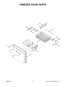 Freezer Door Parts parts for Maytag Bottom-Mount Refrigerator MFI2570FEZ15 from AppliancePartsPros.com