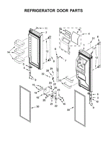 Refrigerator Door Parts parts for Maytag Bottom-Mount Refrigerator MFT2772HEZ01 from AppliancePartsPros.com